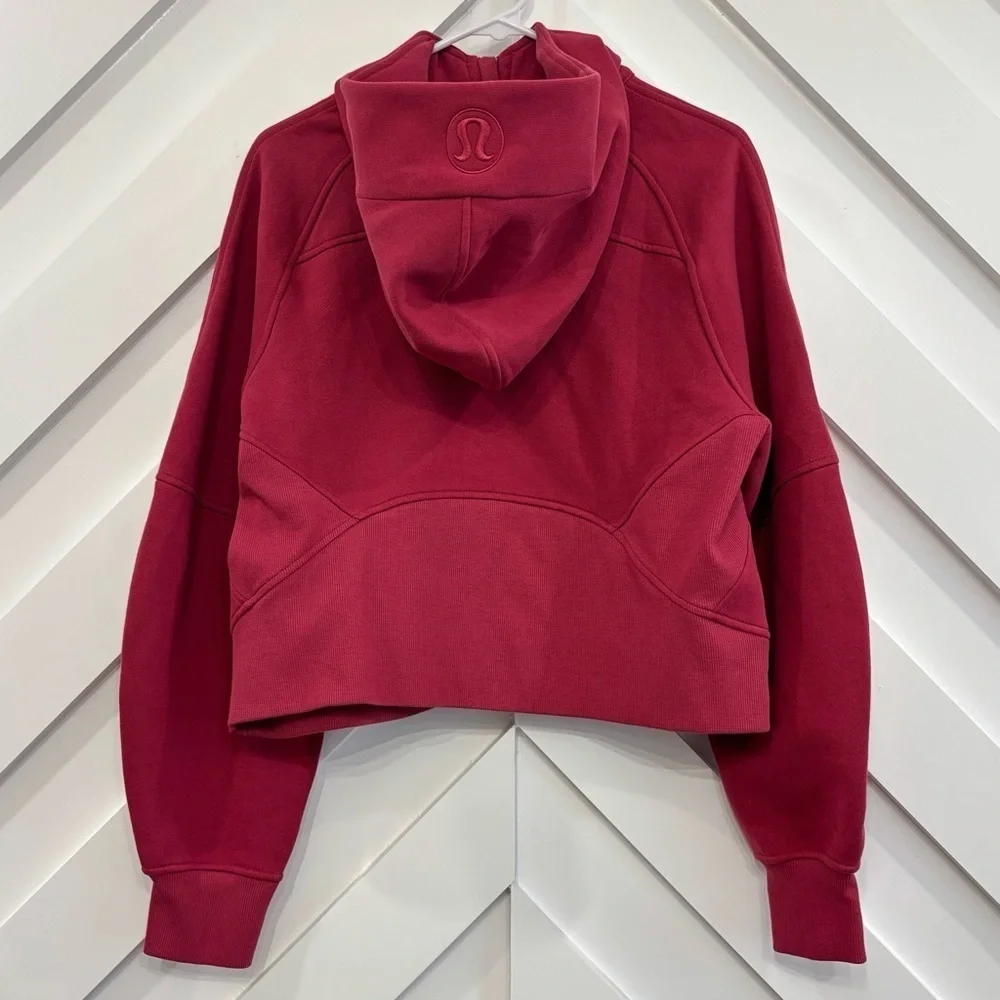NWT Lululemon Scuba Oversized Half Zip Hoodie Size XS/S In Magenta Smoke/Gold